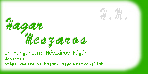 hagar meszaros business card